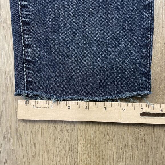Flint and Tinder Jeans Mens 32x32 Blue Relaxed Fit Straight Distressed Made USA - Picture 11 of 12